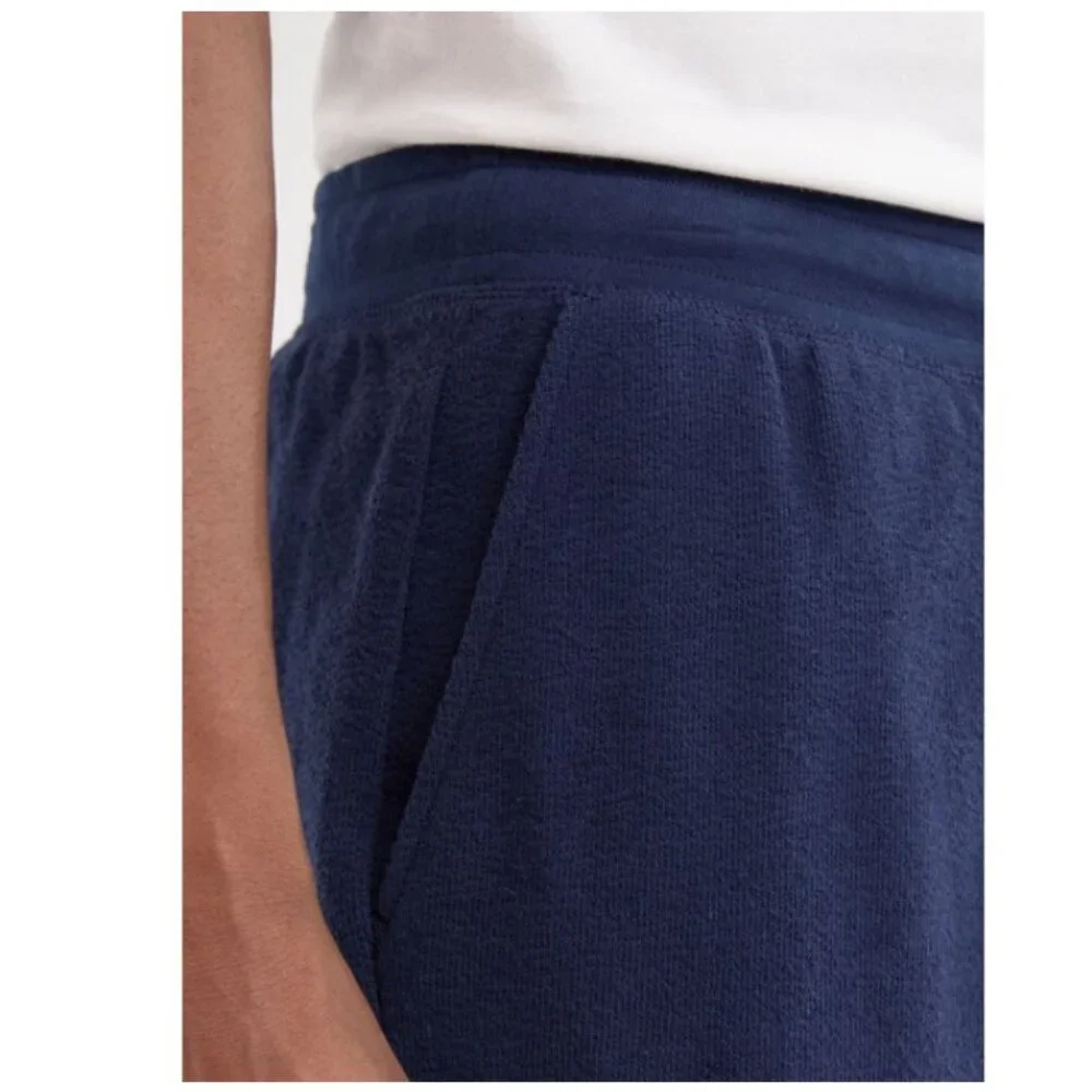 Free Assembly Men's Textured Cotton Pull On Shorts, 7
